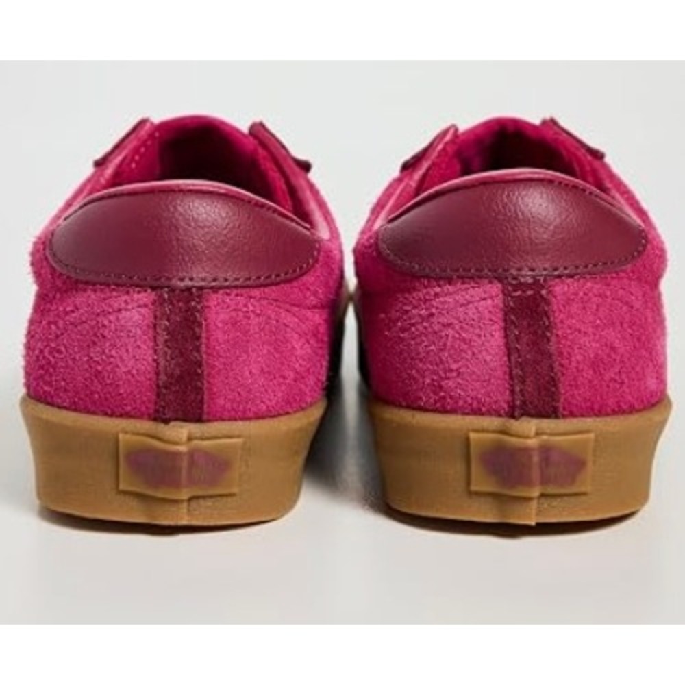 Vans Suede Color Pop Raspberry Rose Gum Sole Low Top Sneakers Womens 10 Mens 8.5 - Picture 6 of 7